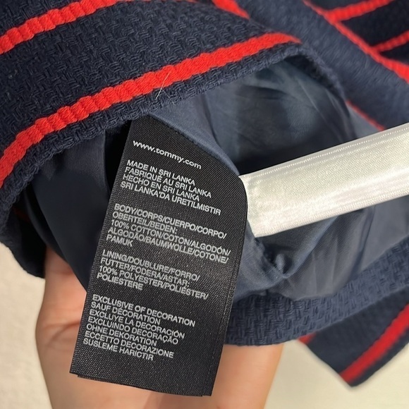 Tommy Hilfiger Women's Basket-Weave Striped Jacket Size XS - Picture 5 of 5